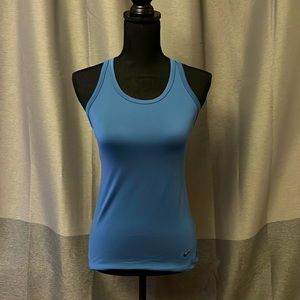 Blue Nike Dri-Fit racer back tank size S